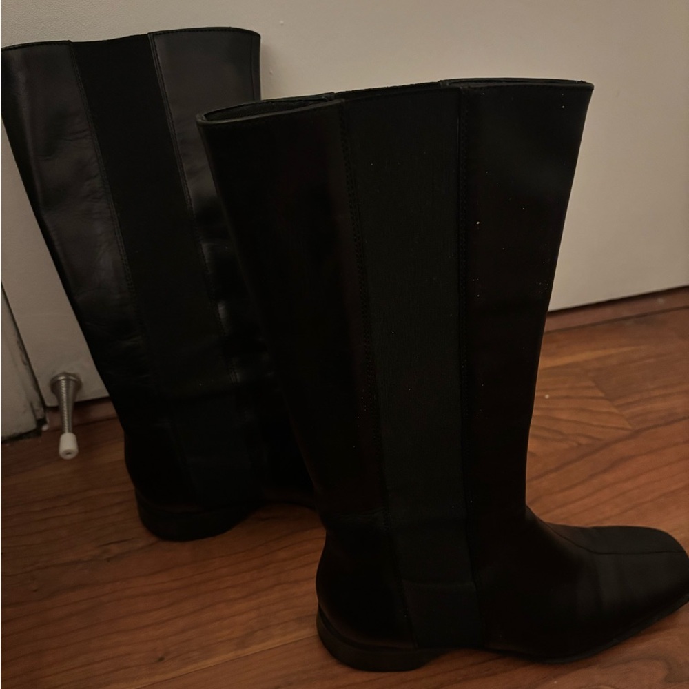 Vintage Leather Prada Slim High Boots